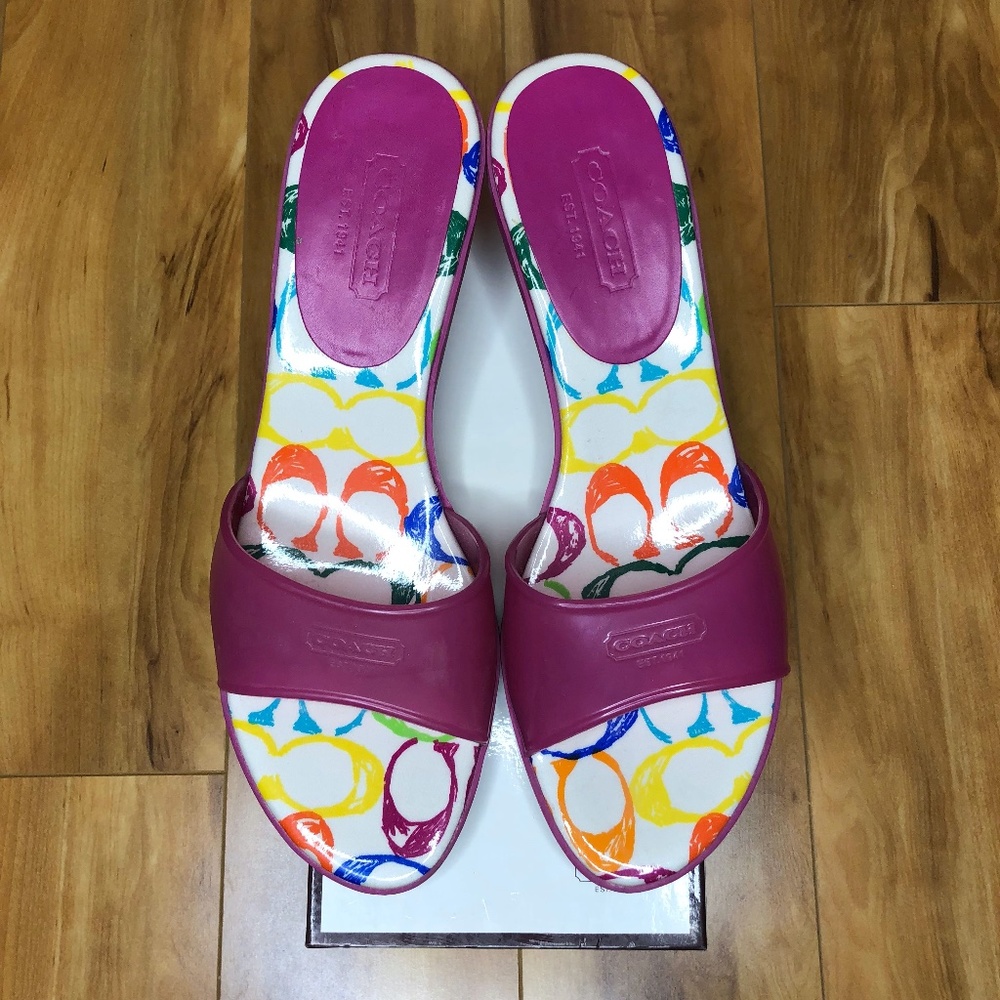 Coach Pink Rubber Heel, 'Nichelle'